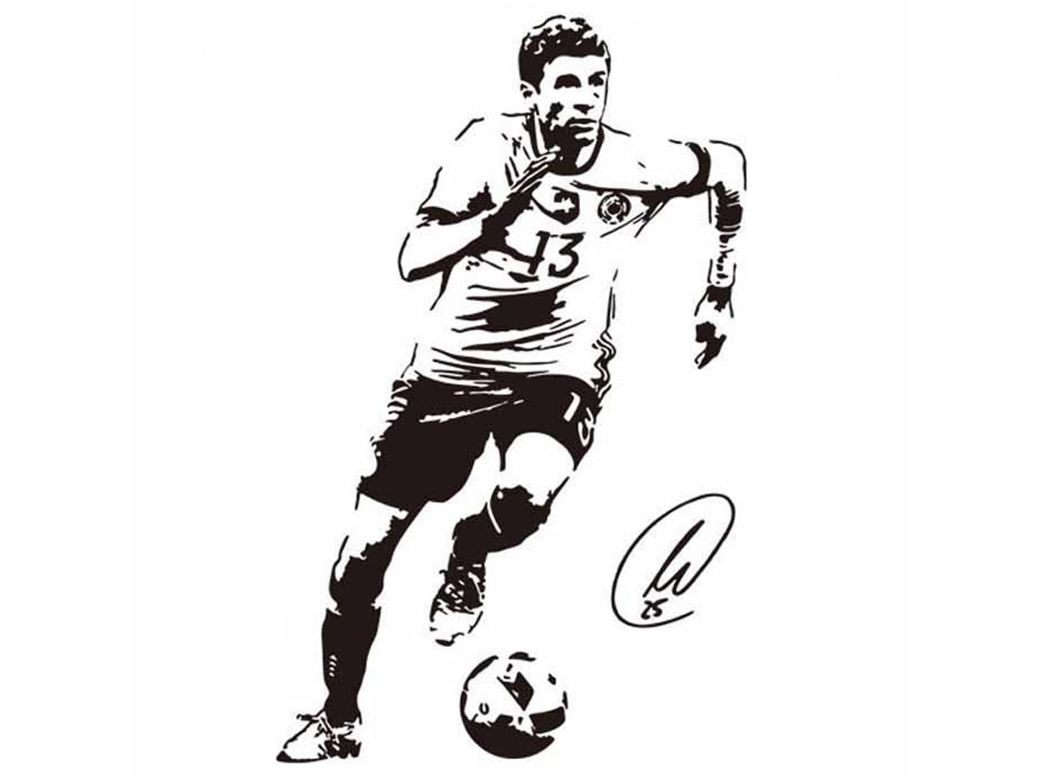 Baok-sticker Deportivo Cool Thomas Muller Para Parede Decoração De Parede, Cuarto Autoadesivo L