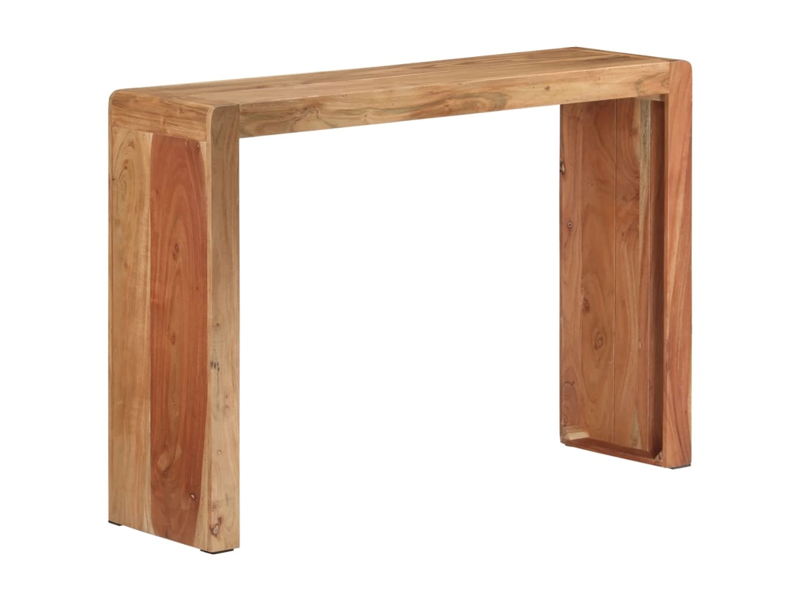 Vidaxl Mesa Consola 110x30x76 Cm Madeira De Acácia Maciça