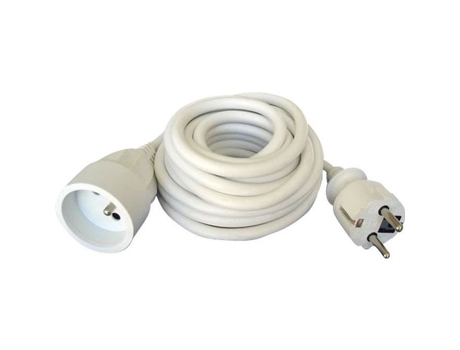 Cabo De Extensão Elétrica Ho5vvf 3 G 1,5 Branco 5m Zenitech