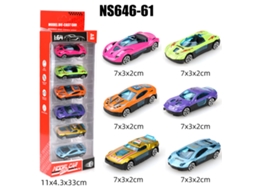 Miniaturas de Carros Deslizantes em Escala 1/64, Brinquedos Infantis MDUG (6 Carros)
