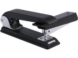 Grampeador De Braço Articulado, Capacidade Para 12 Folhas, Especializado Para Grampear Folhetos, Preto Aquaforge