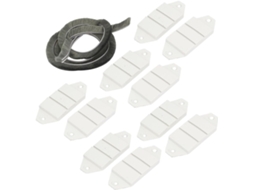 10 Peças de Bloco Plástico À Prova Vento para Janela Deslizante 90 Mm X 36 8 com Fita Vedação CHABERLU