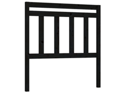 Cabeceira de Cama 81x4x100 Cm Pinho Maciço Marrom MAISON EXCLUSIVE