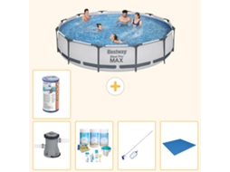 Bestway Piscina Bestway Steel Pro Max Redonda - 366x76 Cm - 6-peças S22144