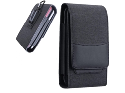 2026 estojo Duplo de Nylon para Celular com Clip de Cinto, Bolsa de Cintura para Celulares Até 7.5 Polegadas