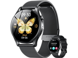 Smartwatch 1.43 Polegadas Amoled Touch Screen Bluetooth Chamada Com Frequência Cardíaca Pressão Arterial Monitor De Sono Mais De 100 Modos