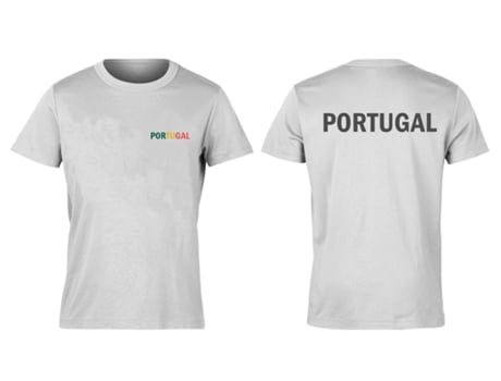 T-shirt TOPBRANDS Portugal Fanático Branca (L)