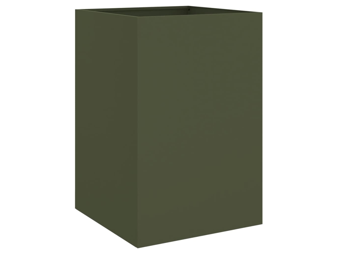 Planter, Planters Vidaxl Verde Aço (52 X 48 X 75 Cm)