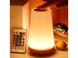 Luminária Noturna Led Com Controle Remoto, Abajur De Mesa Sensível Ao Toque Com 5 Níveis Brilho E 13 Cores Rgb Para Crianças, Bebês E Quartos