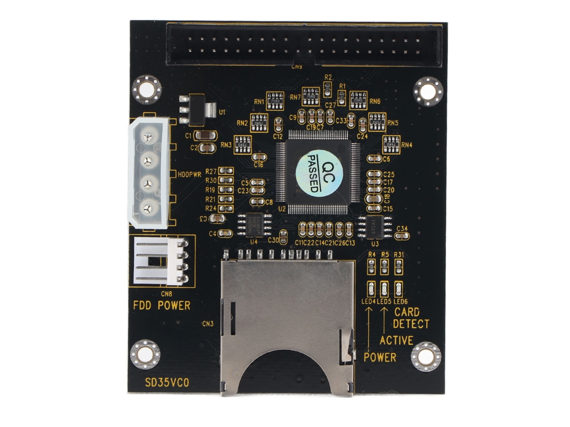 Adaptador Sd Para Ide De 3,5 Polegadas Cartão De Memória Sd/sdhc/sdxc/mmc Para Ide 40pin Macho