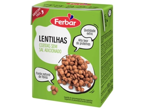 Lentilhas Cozidas Ferbar