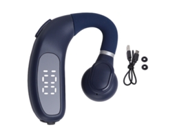 Fones de ouvido Bluetooth supra auriculares com gancho, display digital, cancelamento de ruído | EOOCOO