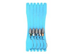 Anub anzóis de Pesca Jig com Linha de Nylon e Olhos 3d Aço Inoxidável para Agua Doce Salgada Bass Truta Crappie