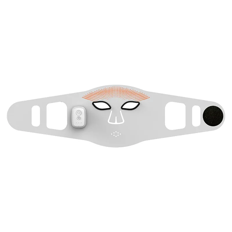 (branco) Máscara Facial Led Recarregável De Silicone Para Cuidados Com A Pele E Dispositivos De Beleza