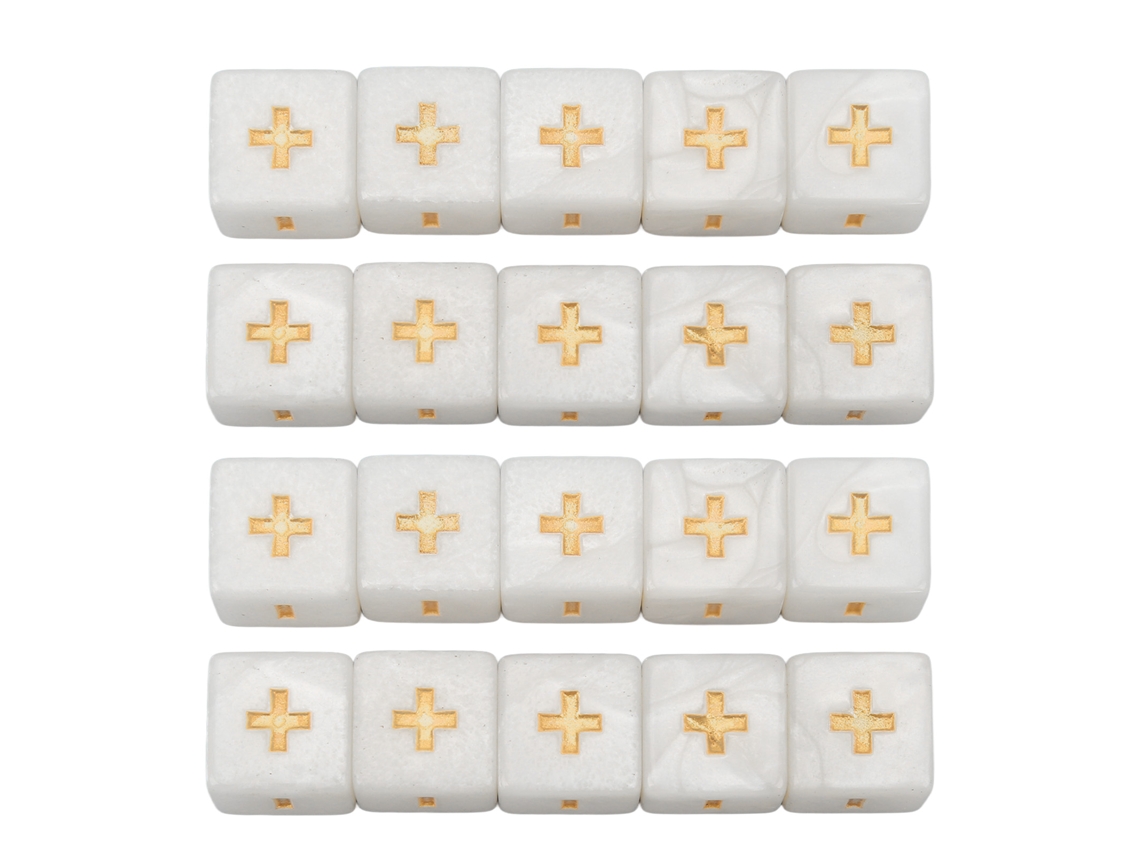 Dados com Sinais de Adição e Subtração 16mm Business