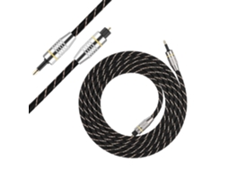 Cabo De Áudio Óptico Toslink, Conector Banhado A Ouro, Transmissão