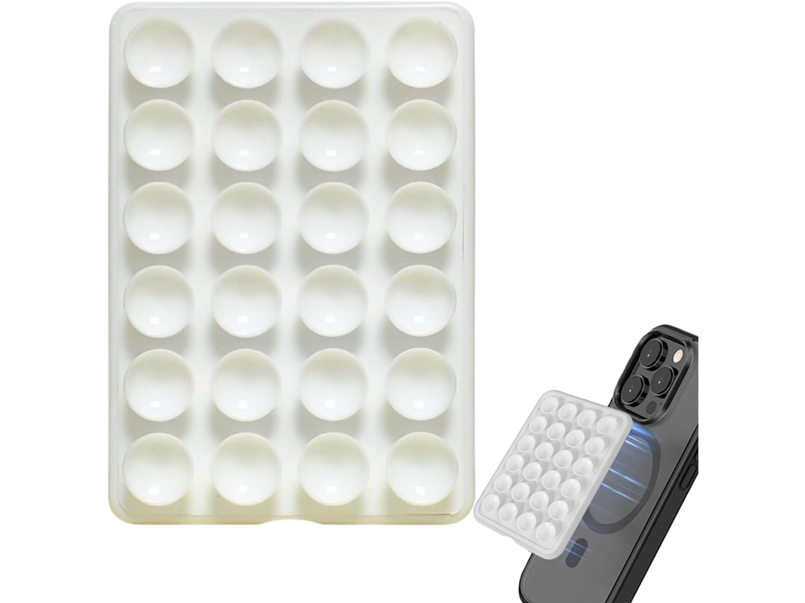 Suporte Adesivo Genérico Para Celular Ventosa Ajustável 5, 9x 8, 5cm Suporte Mãos Livres Para Espelho, Chuveiro