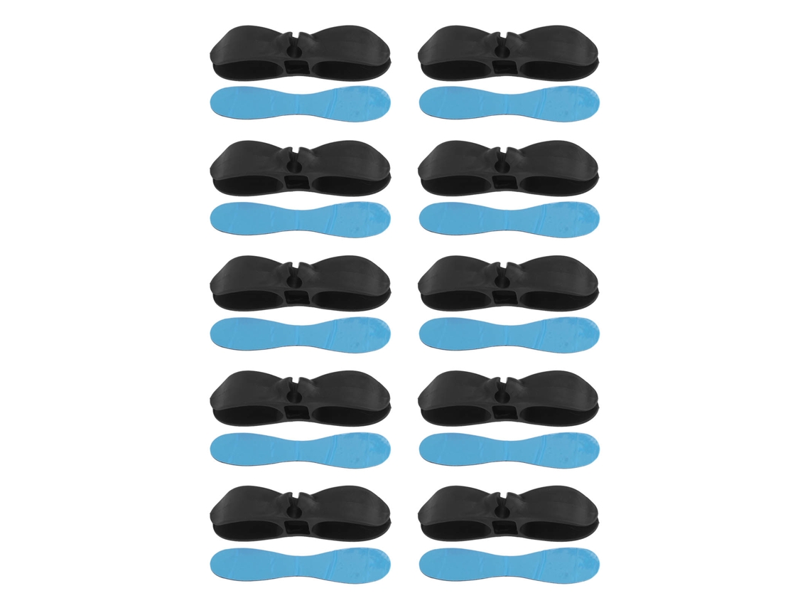 Organizador de Cabos Rebe - 10 peças para Eletrodomésticos: Fritadeira, Panela de Pressão, Torradeira, Preto