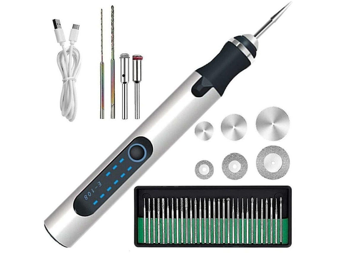 Caneta De Gravação Elétrica, Mini Caneta De Gravação Sem Fio, 300 Mah, Recarregável Slowmoose