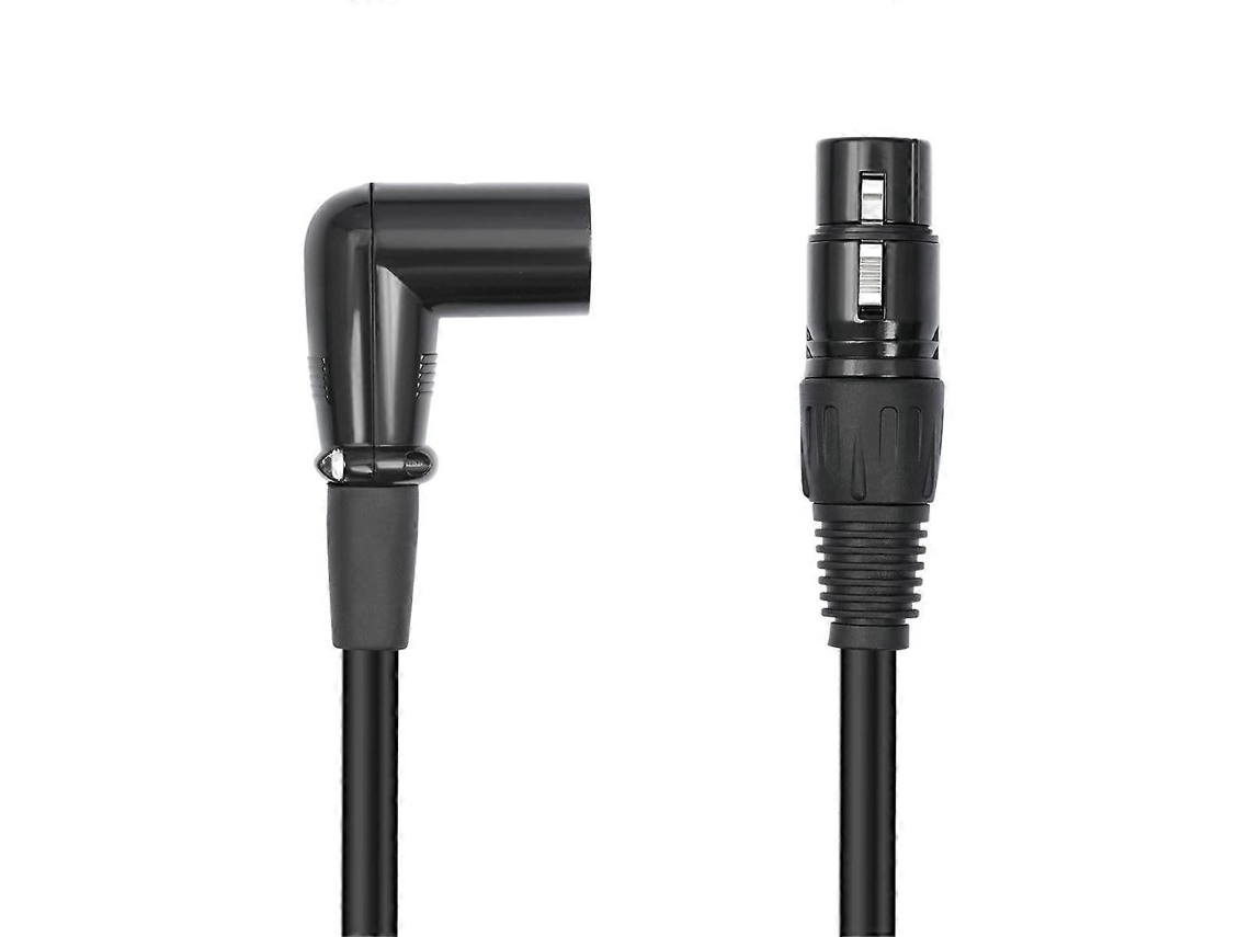 Lurelia Cabo Xlr Macho/fêmea 3 Pinos 90°, Para Teclados, Pianos E Sintetizadores, Microfones