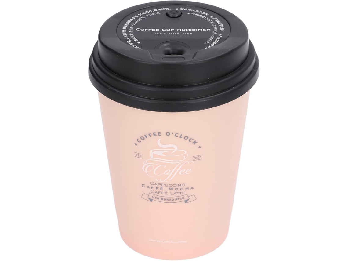 Umidificador Usb Compacto Pongnas, 300 Ml, Desligamento Automático, Silencioso Para Xícaras De Café