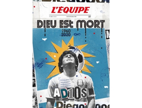 Cartaz de Digigrafia PLAKAT L'Equipe Maradona
