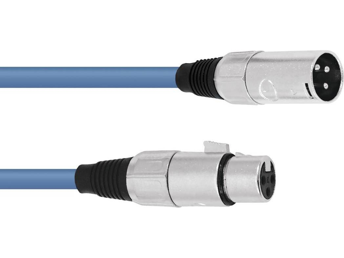 Cabo XLR OMNITRONIC 3pin 1,5m bu