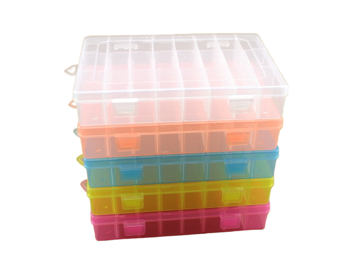 Caixa Organizadora Transparente de Plástico para Linhas de Bordado, Ferramentas de Costura e Outros Acessórios. AQUAFORGE