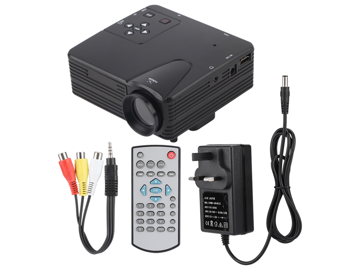 Mini Projetor Led Digital Home Theater Full Hd Com Controle Remoto Brilvibera