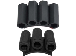 Conjunto De 2 Suportes Bits Troca Rápida, Montagem Lateral, Encaixe Para Impacto Em Abs Com 3 A 4 Furos, Seguro 1/4 Polegada