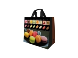 Publi Embal Sac Cabas Polypro Tissue Macarons 30 L 37x36cm