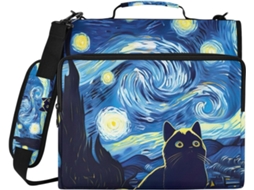 Bolsa Organizadora Com Zíper E Compartimento Laptop, Feita De Poliéster Resistente À Água, Ideal Escola E