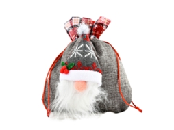 Sacola de Natal Sem Rostos, Criativa, com Maçã e Doces, para Enfeites Natalícios LAXISCREED