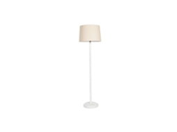 Luminária de Chão em Madeira de Mangueira Branca, 40x40x150cm ALEXANDRA HOUSE LIVING
