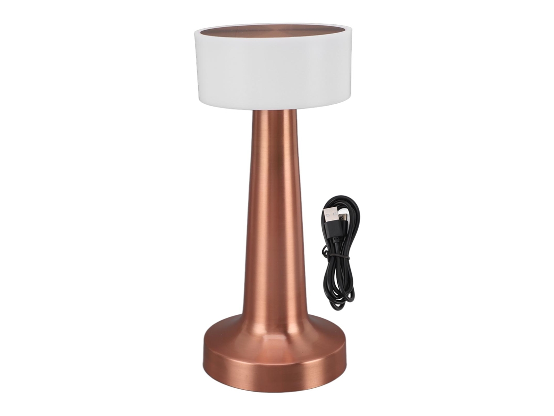 Rebe-lâmpada De Mesa Sem Fio 3 Modos De Cor Controle Táctil Dimmer Led Carga Usb 1800mah Luz De Leitura Ouro Rosa Para Quarto Escritório