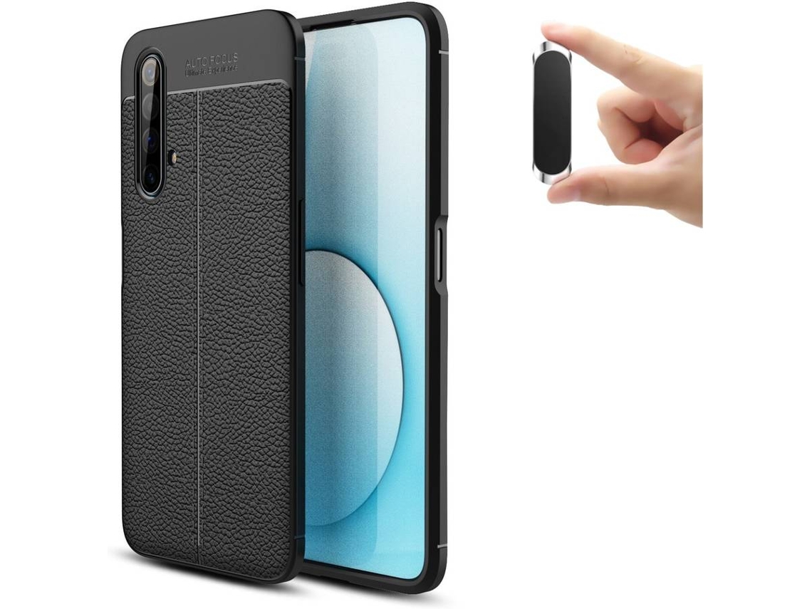 Capa e Suporte Realme X3 superzoom Rugged Leather Preto