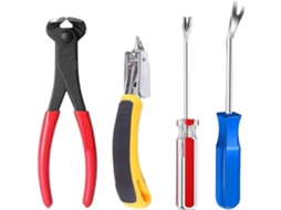 Conjunto De 4 Removedores Grampos Para Estofamento Com Ranhura Em V E
