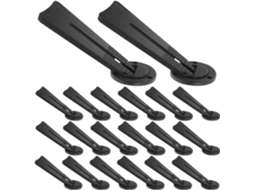 Fomiyes Chevalet De Table Pour Cadre Photo Noir En Plastique - Lot De 20 Pieces Pour Comptoirs Et Boutiques