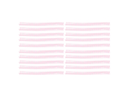 20 Bobinas de Encadernação em Espiral de Plástico 19mm 30 Buracos para Caderno A4 A5 Rosa Acessórios de Encadernação