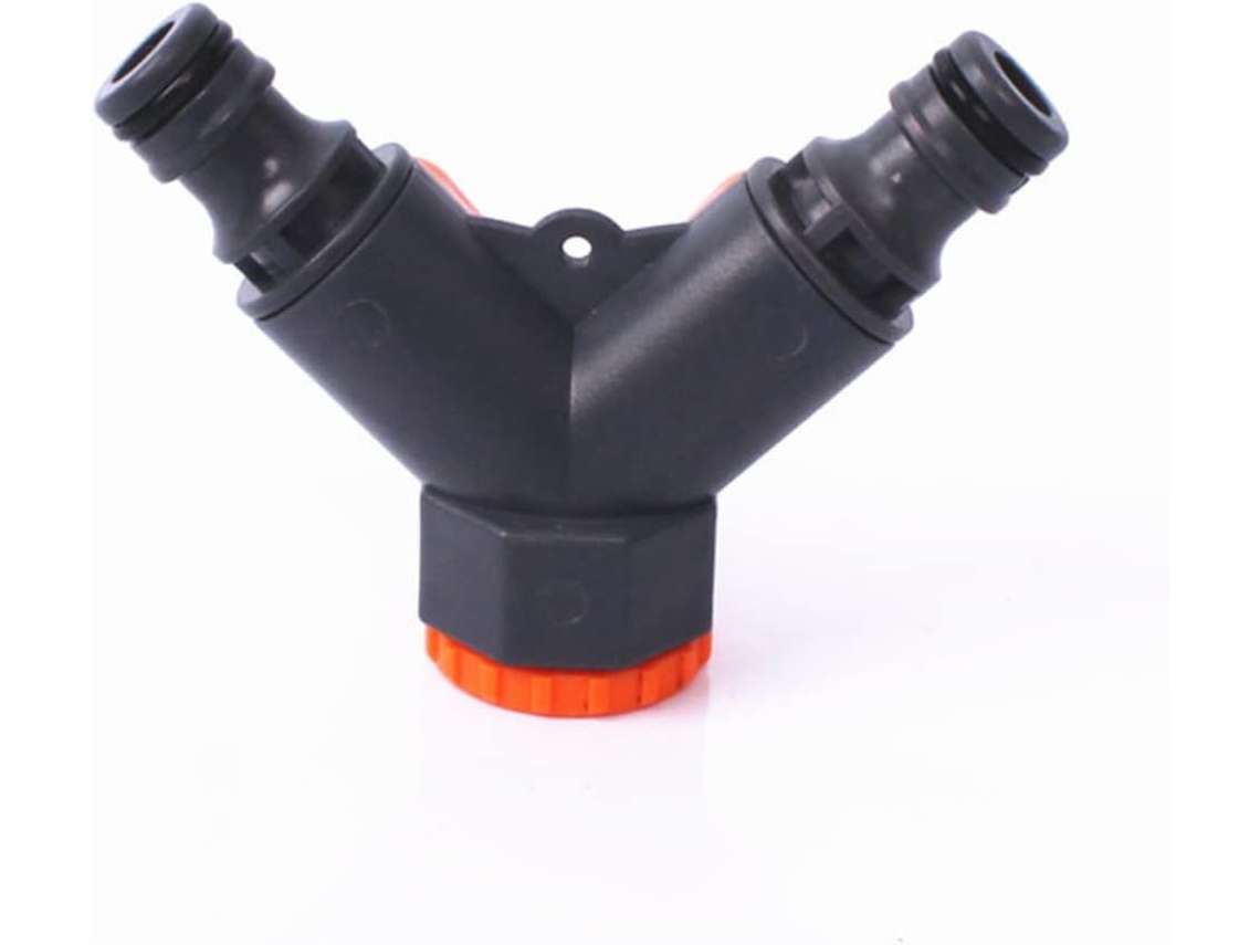 Conector De Plástico Bidirecional Para Mangueira Jardim Com Válvulas.