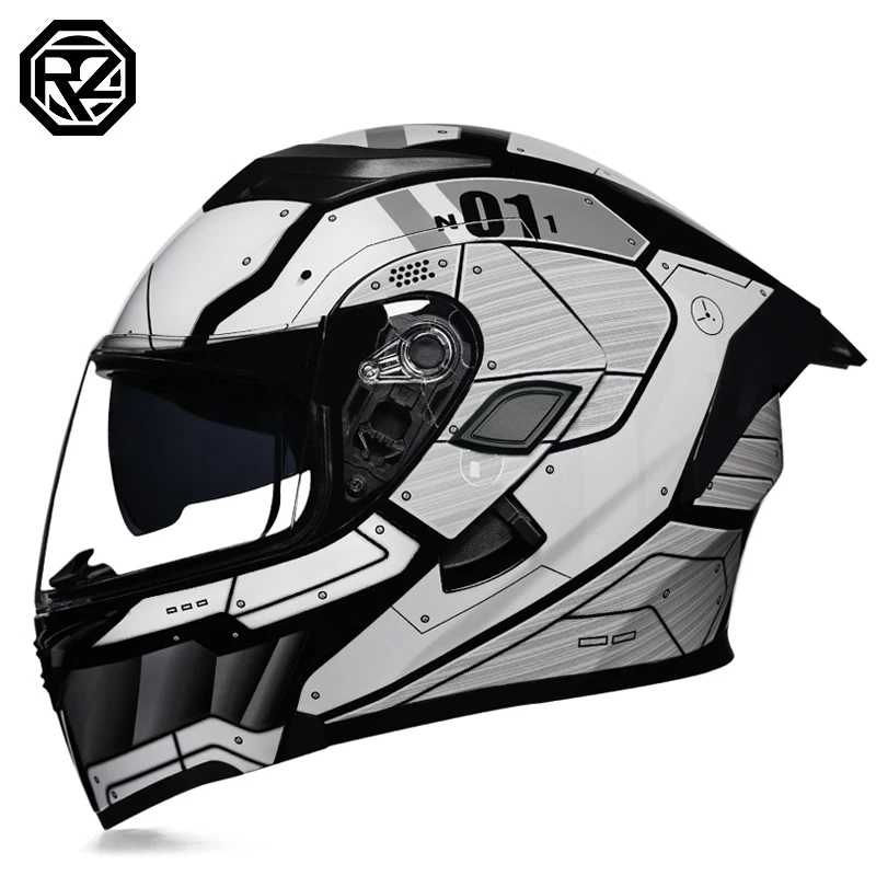 Capacete De Motocicleta (m) Com Lente Dupla, Modular E Articulado, Certificado Pelo Dot.