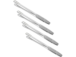 Pinças De Cozinha Yarnow 4 Peças Em Aço Inoxidável, Utensílios Antiaderentes Para Churrasco E Servir Bifes, Resistentes