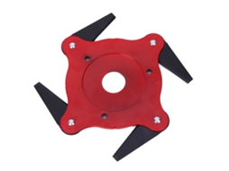 Cabeçalho De Cortador De Grama Trimmer 4 Lâminas De Ferro Acessórios De Jardim Corta-grama Exterior Vermelho