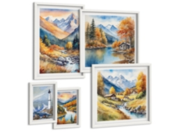 Conjunto De Pinturas Rios De Montanha Farol Espelharte (5 Peças)