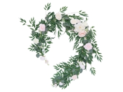 Coroa de peônias para entrada, parede, casamento e jardim LAXISCREED