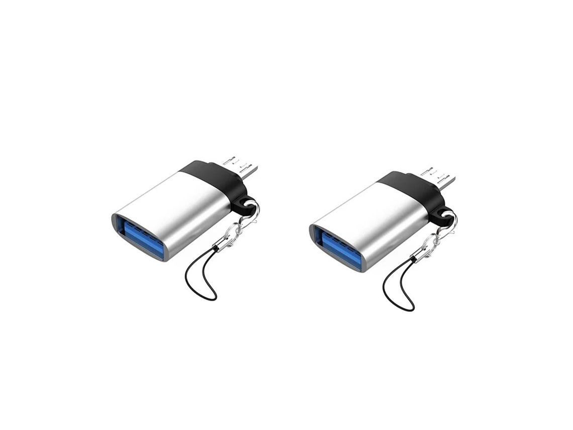 Adaptador Clássico Prata De Cordão Adequado Para Android Pacote Com 2 Unidades