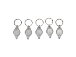 5pcs Lanterna LED Mini Chaveiro Portátil Luz Branca para Detecção de Joias S/MARCA