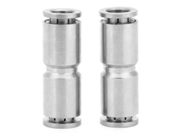 Conector Rápido Neumático De Cobre Nickelado Para Manguera De Aire (8mm)