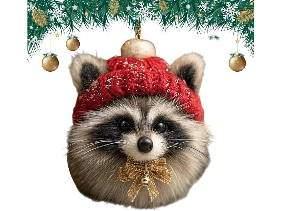 Enfeites De Natal Divertidos Em Acrílico Com Formato De Animais Para Árvore De Natal |