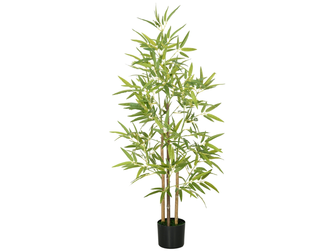 Planta Artificial Bambu 120cm (com Vaso, Realista)